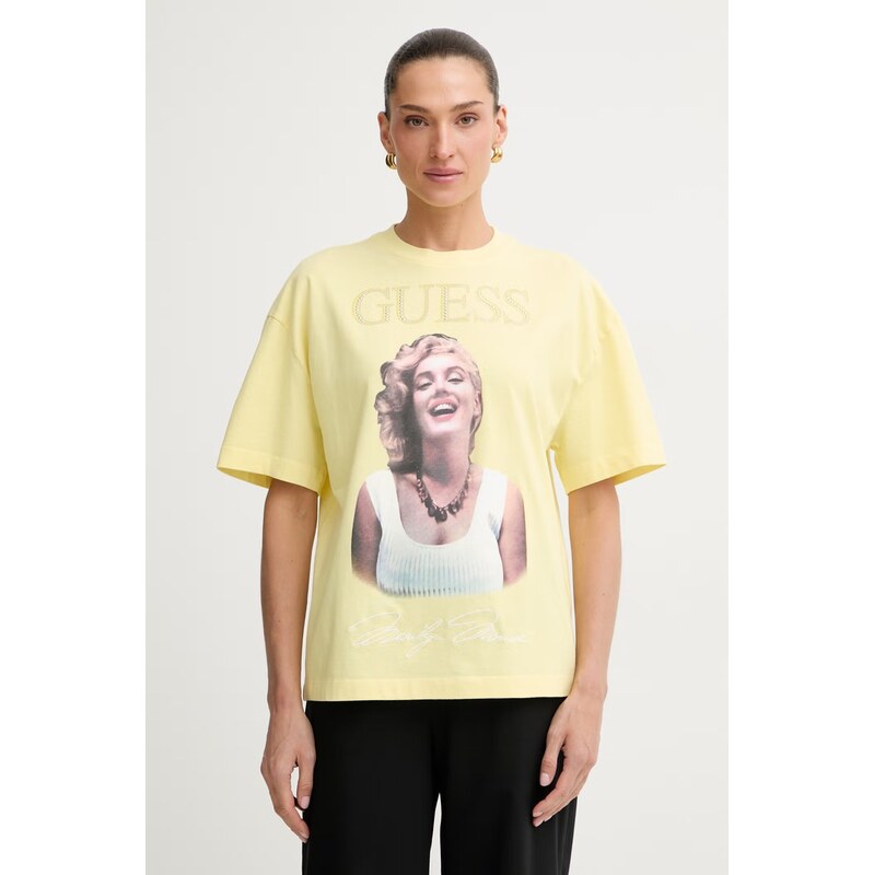 Guess oversize tričko dámské bavlněné MARILYN MONROE