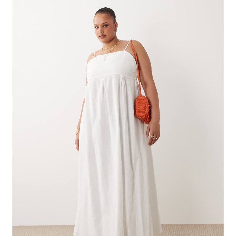 Esmee Curve maxi beach dress in white