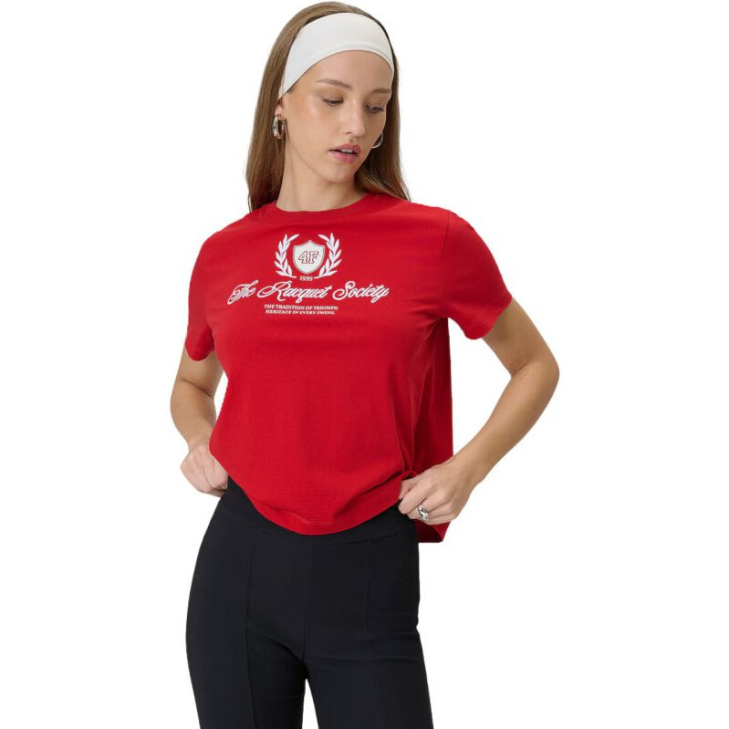 Dámské tričko 4F F2738 červená 4FWSS26TTSHF2738 62S 115406483
