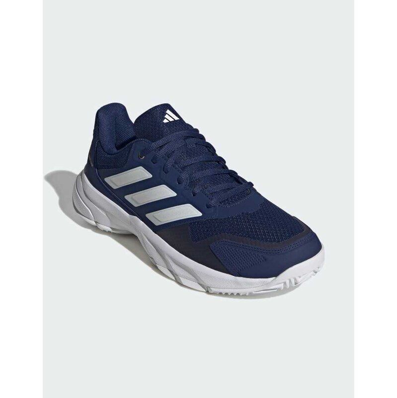 adidas performance Courtjam control 3 tennis shoes in black and