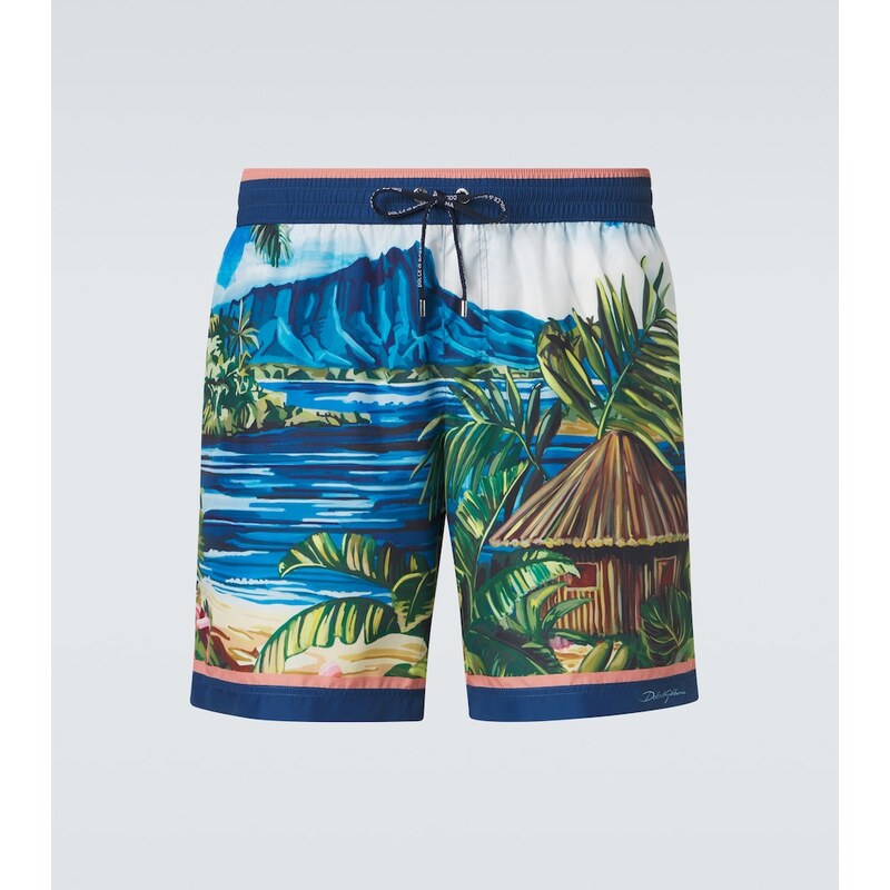 Dolce&Gabbana Printed swim trunks