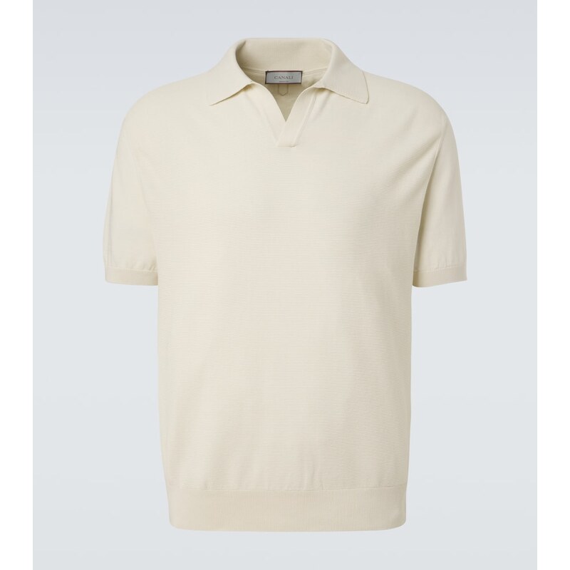 Canali Cotton and silk polo shirt