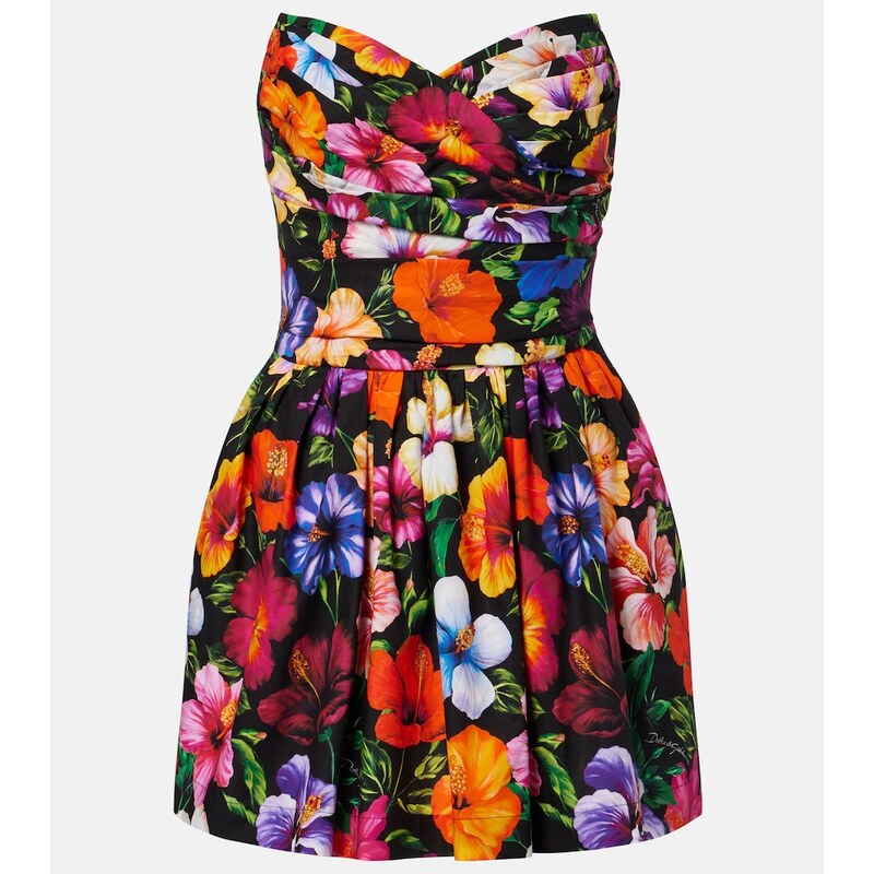 Dolce&Gabbana Floral cotton minidress