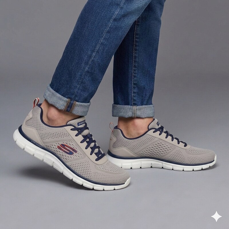 Skechers track - leshur TAUPE