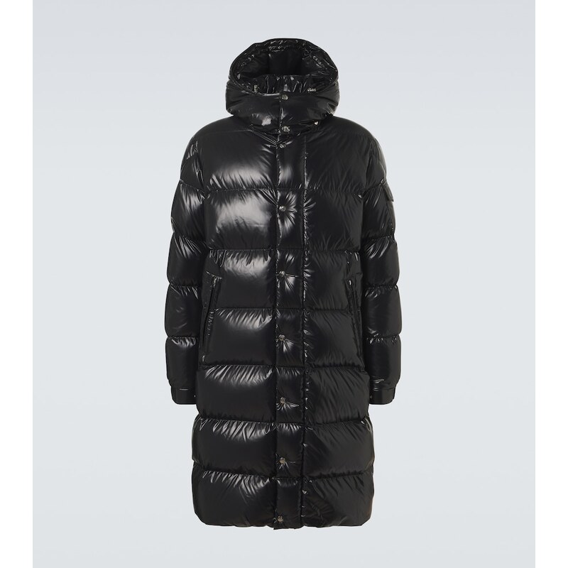 Pánský kabát Moncler Hanoverian v barvě černá/Grizzly