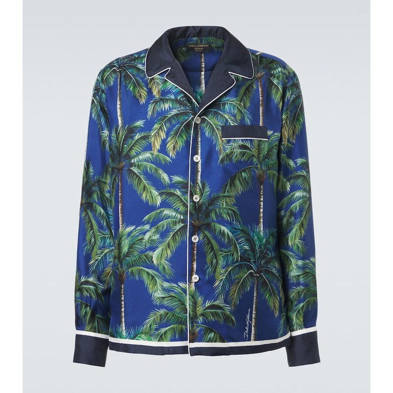 Dolce&Gabbana Printed silk twill shirt