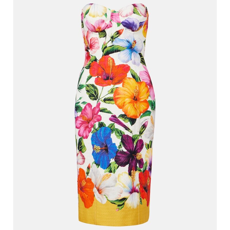 Dolce&Gabbana Floral bustier dress