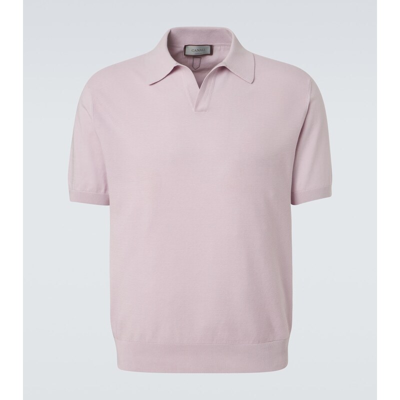 Canali Cotton and silk polo shirt