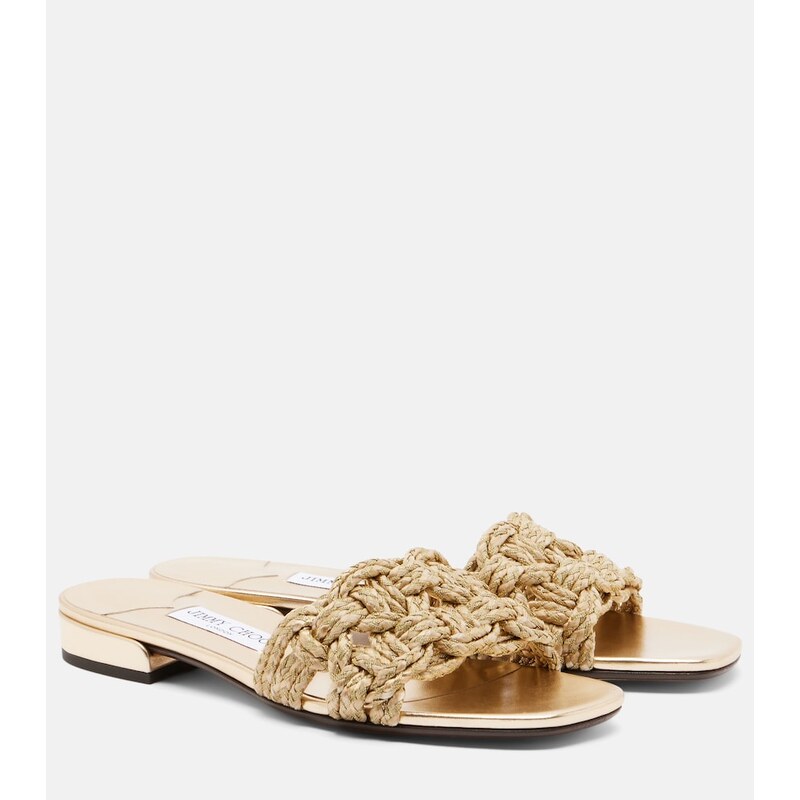 Jimmy Choo Chara woven slides