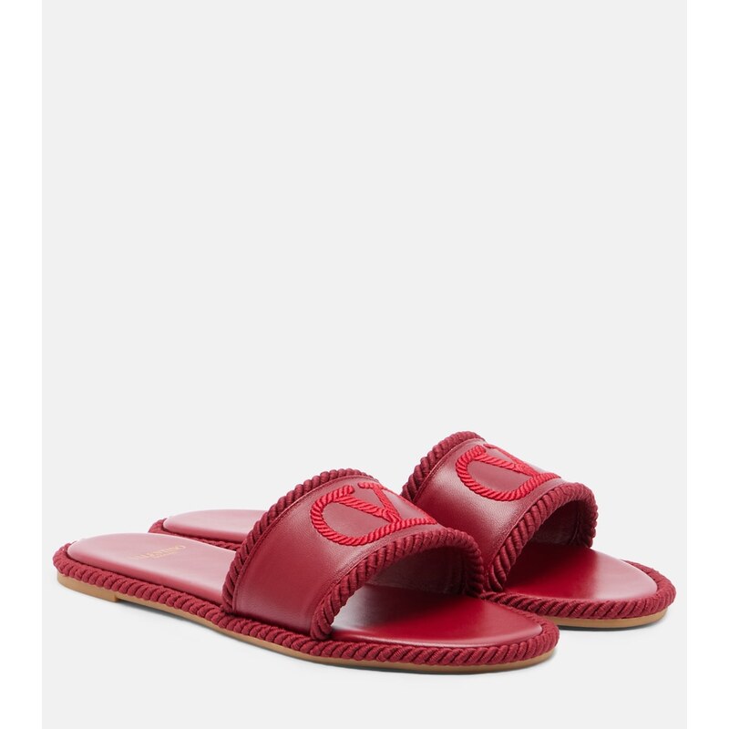 Valentino Garavani VLogo leather espadrille sandals