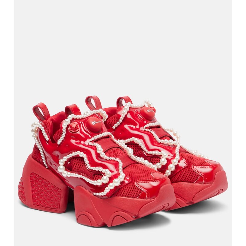 Noir Kei Ninomiya x Reebok embellished platform sneakers