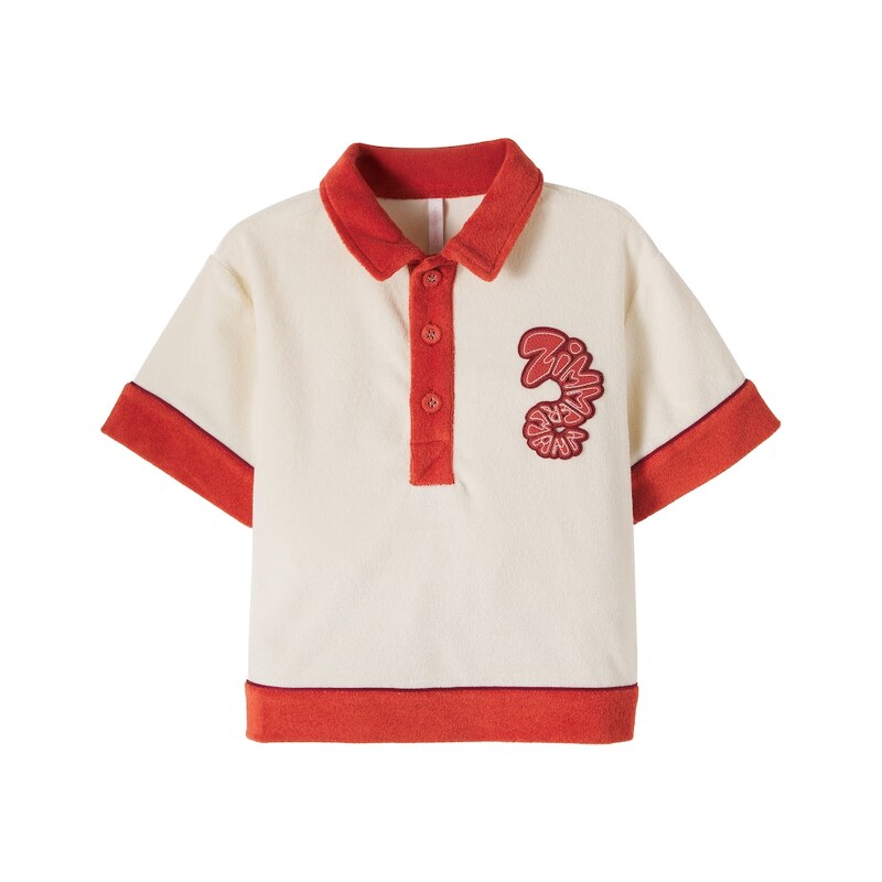 Zimmermann Kids Logo cotton terry polo shirt