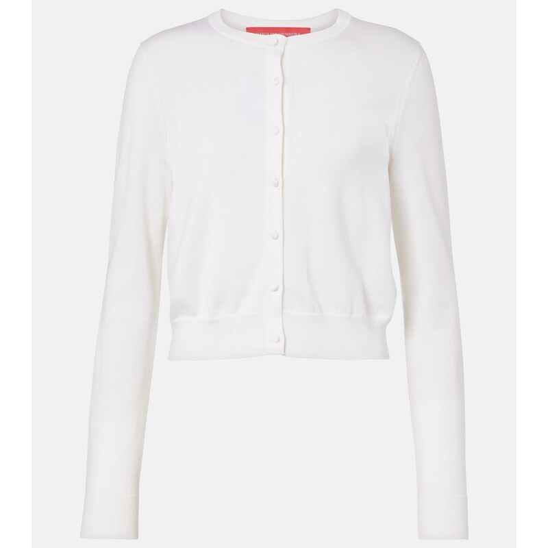 Carolina Herrera Cropped silk and cotton cardigan
