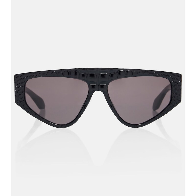 Alaïa Lettering Logo flat-top sunglasses