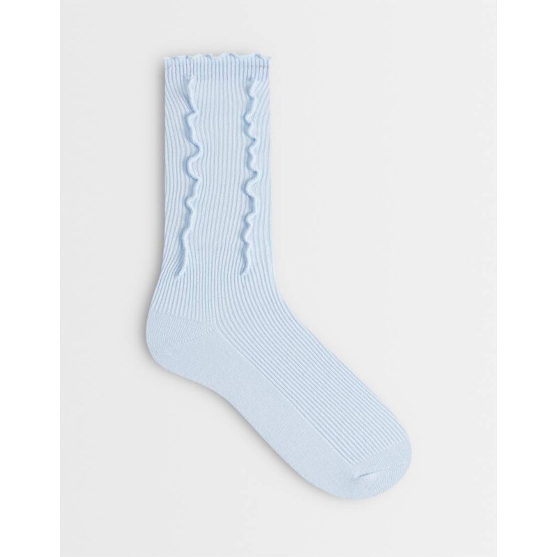 Sui Ava ruffle socks in pastel blue 115409073