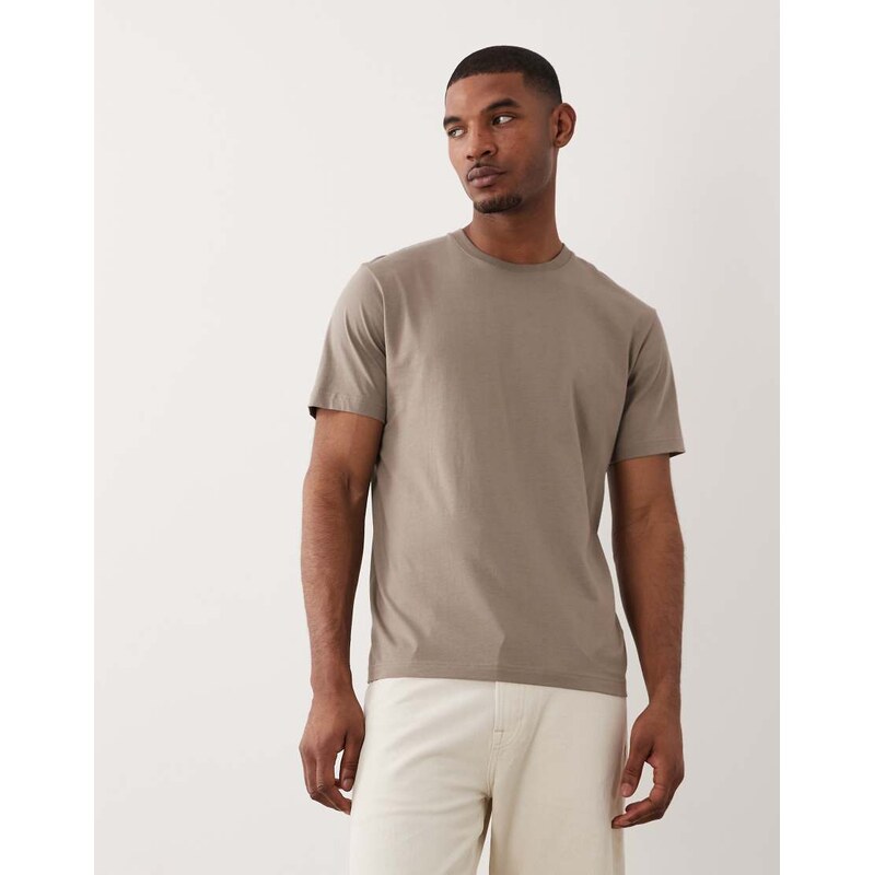 ARKET jersey t-shirt in sage-Green