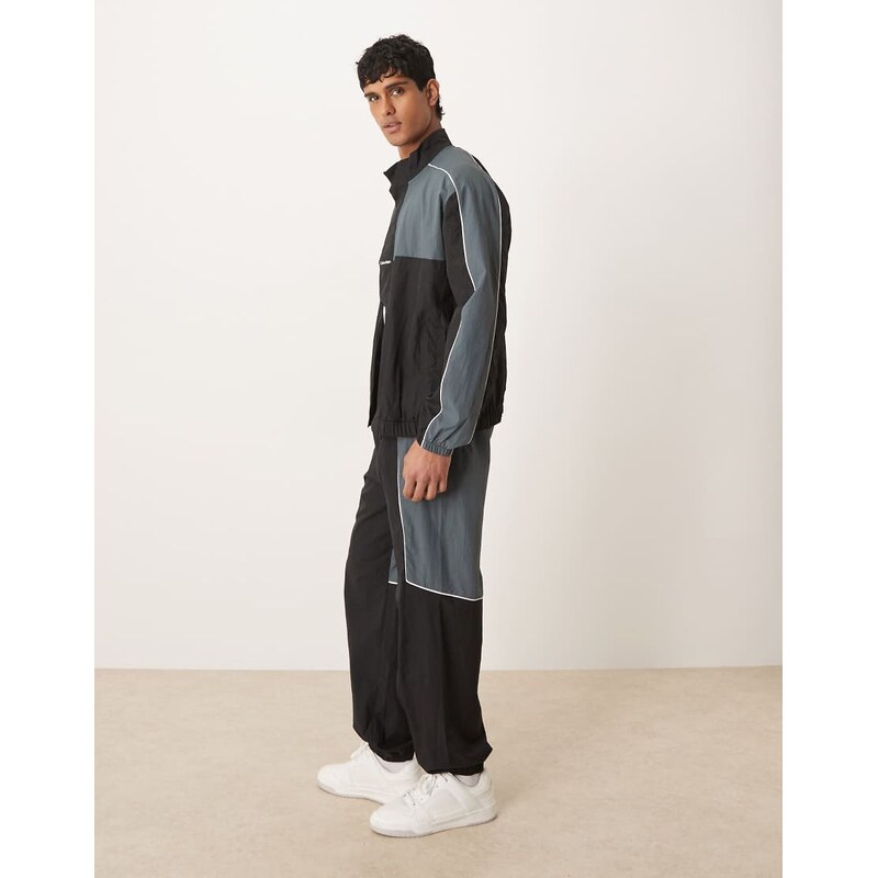 Calvin Klein Performance colour block joggers co-ord in black & grey