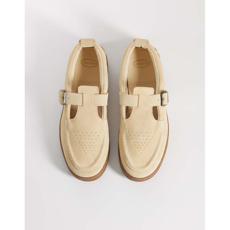 Lacoste Umpire mary jane shoes in beige-Neutral