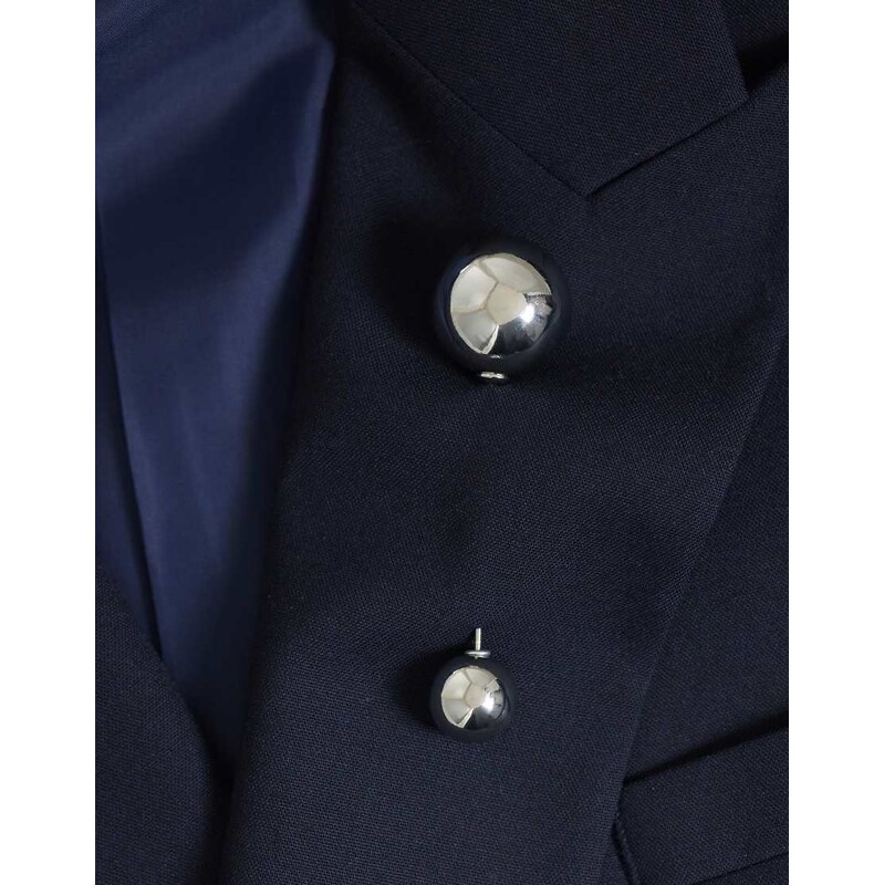 ASOS DESIGN ruching pin in silver tone 115523353
