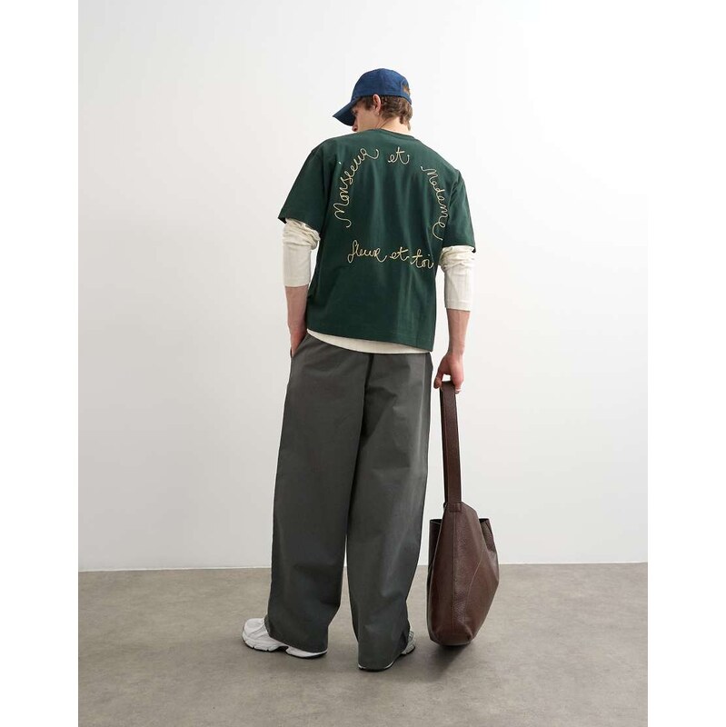 Topman relaxed fit t-shirt with monsieur front and back