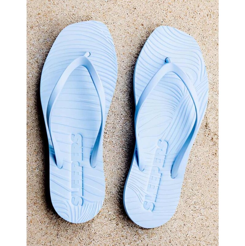 SLEEPERS tapered flip flops in angel blue 115520704