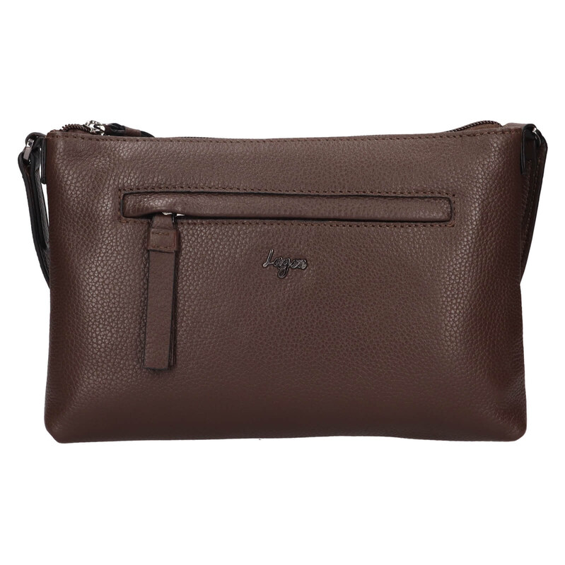 Dámská crossbody kabelka Lagen Mao - tmavě hnědá 115413037