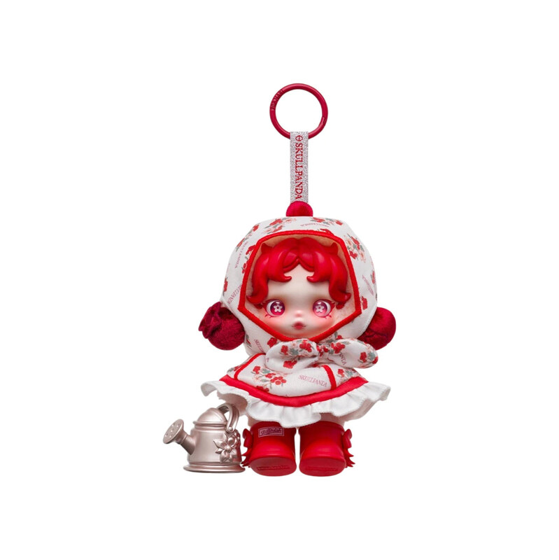 Pop Mart SKULLPANDA Amid Flowers Plush Doll Pendant 115413729