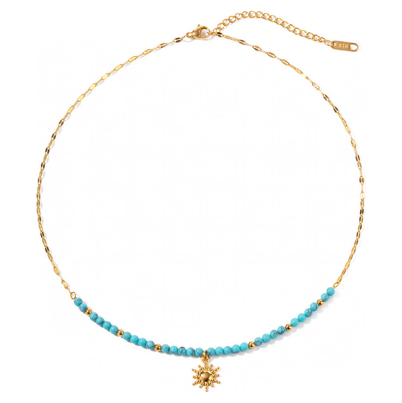 ELENYS Aqualis Drops – pozlacený náhrdelník 18K žluté zlato 115413928