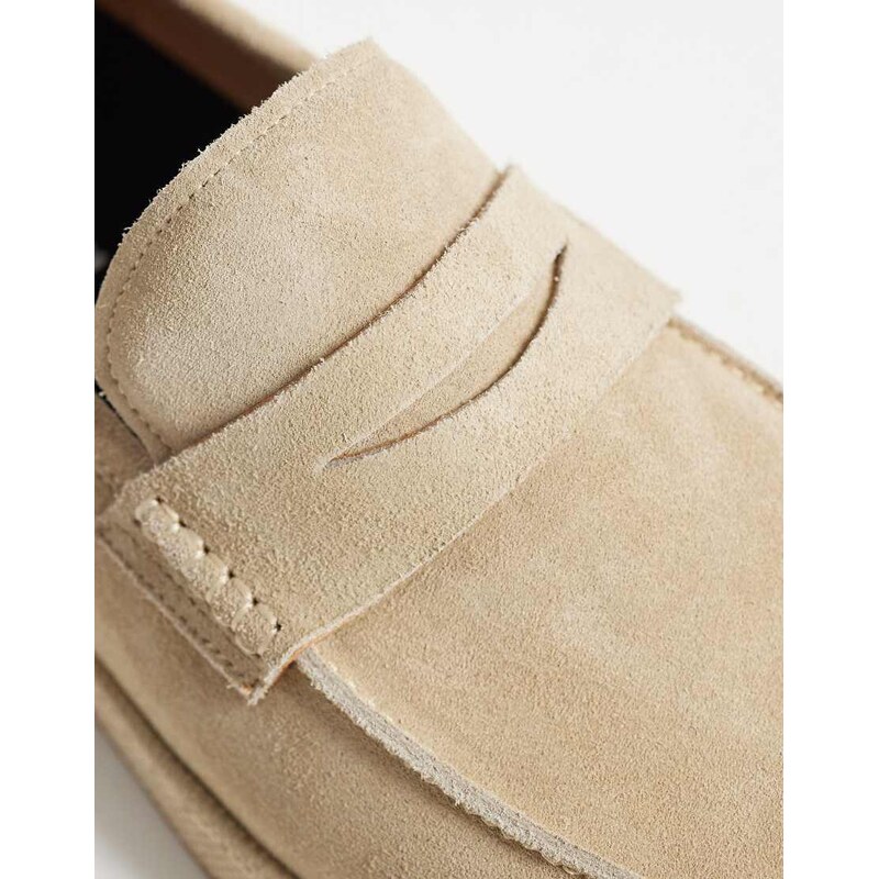 Steve Madden Answer slip-on casual loafer in taupe suede-Neutral