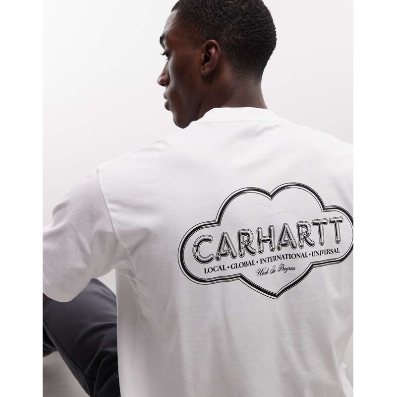 Carhartt WIP cloud heart back print t-shirt in white