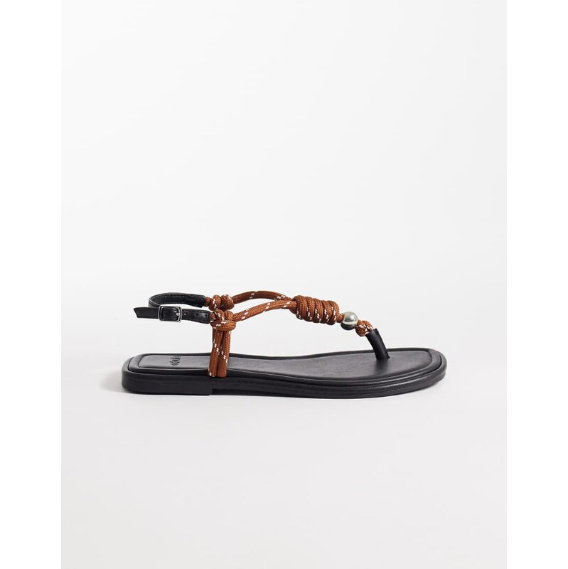 Schuh Talisha rope detail sandal in brown