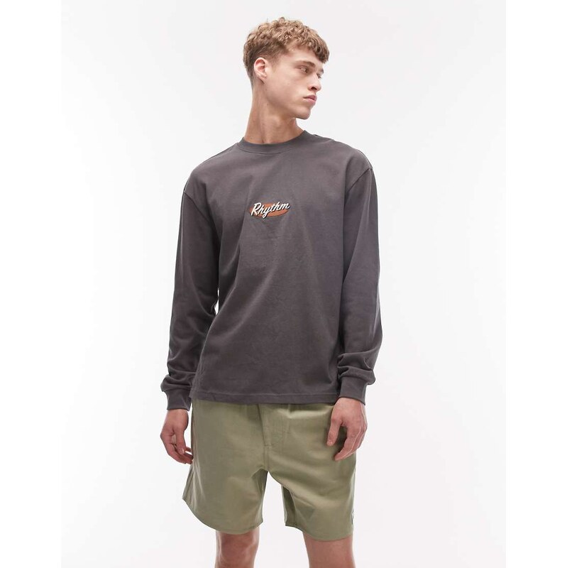 Rhythm twill jam short in sage-Green