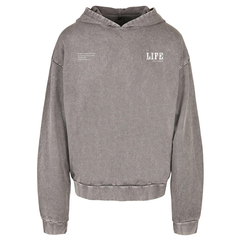 Merchcode Mikina Life kámen / bílá