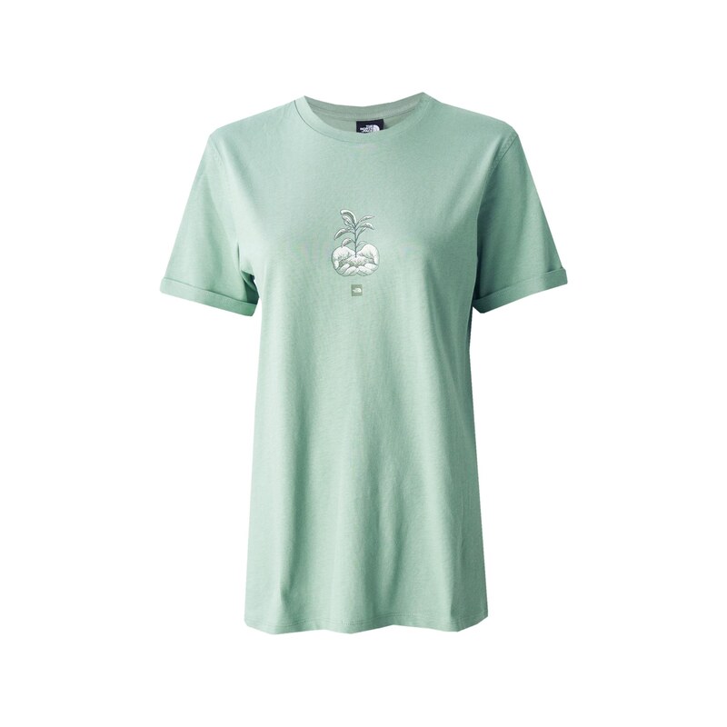 THE NORTH FACE Tričko Connect olivová / mátová / bílá 108604669
