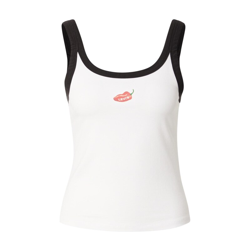 LEVIS  Top Graphic Essential Tank Top zelená / světle červená /