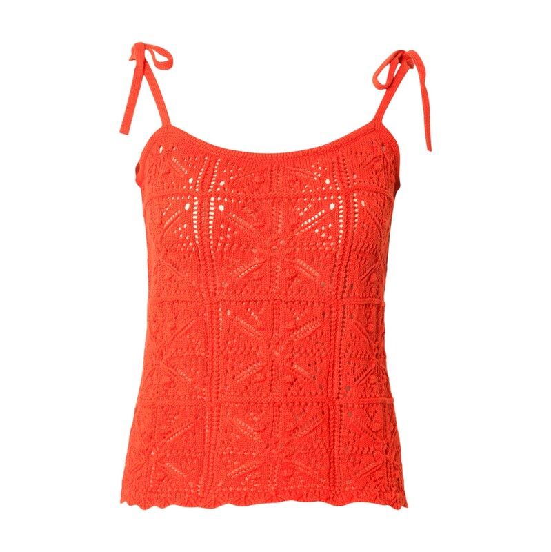 LEVIS  Kardigany Abbey Tie-Shoulder Sweater Tank Top červená
