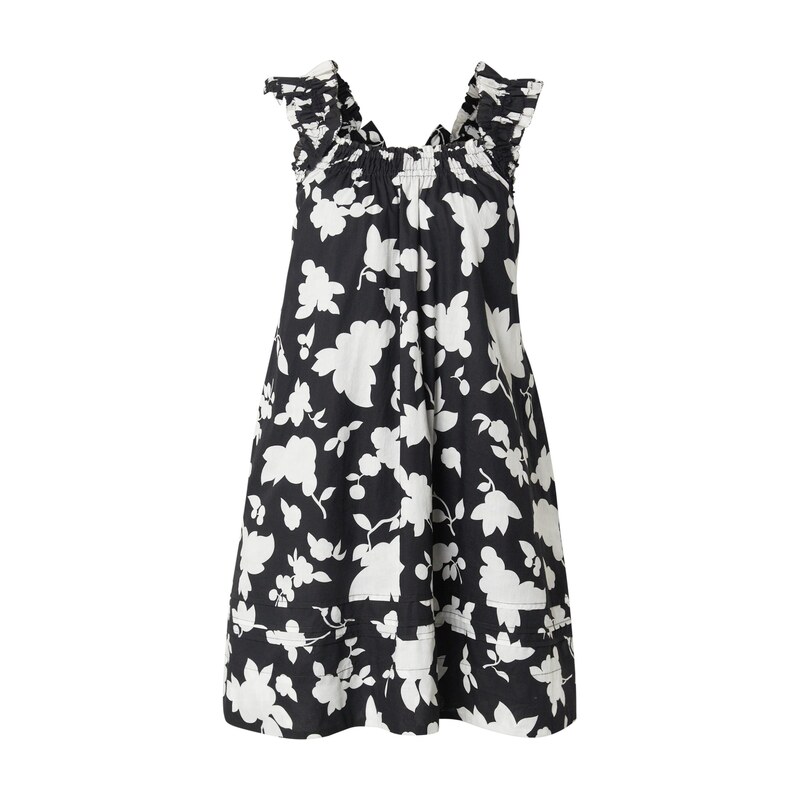 LEVIS Šaty Meg Cotton Mini Dress světle šedá / černá 115415854