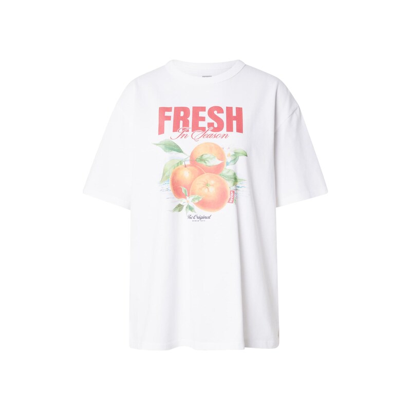 LEVI'S  Tričko 'Graphic Tabor Tee' světle zelená / oranžová / červená / bílá
