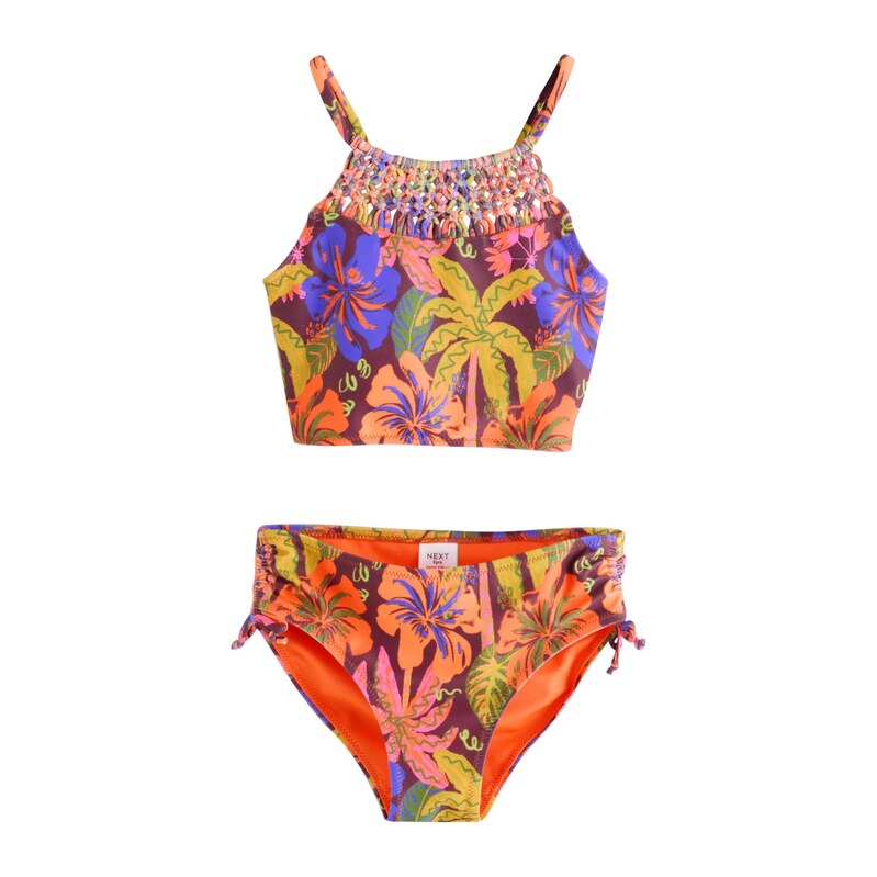 Next Bikiny indigo / světle zelená / lilek / oranžová