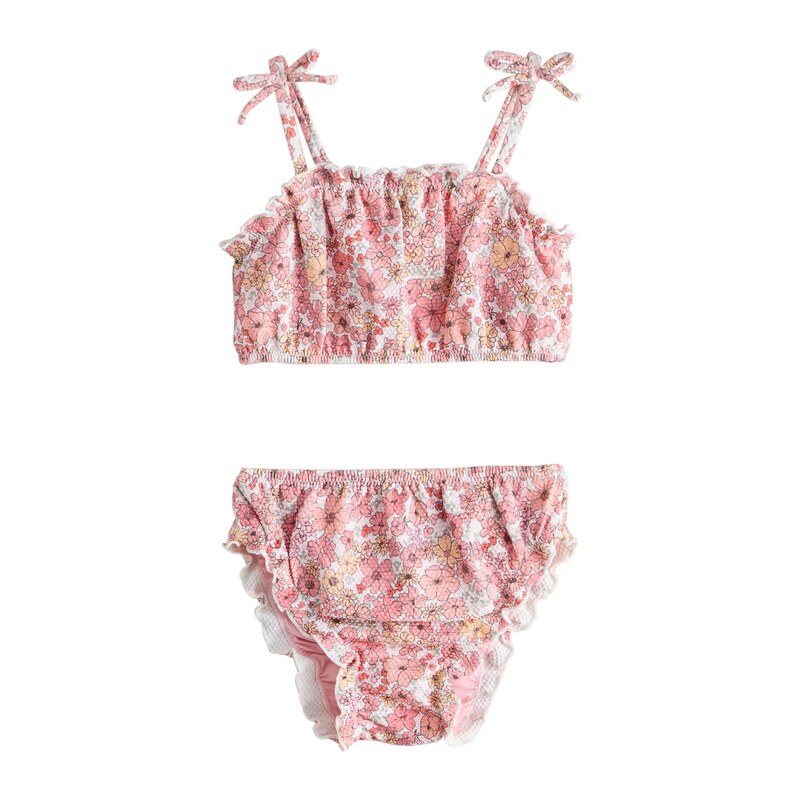 Next Bikiny khaki / jasně oranžová / starorůžová / bílá