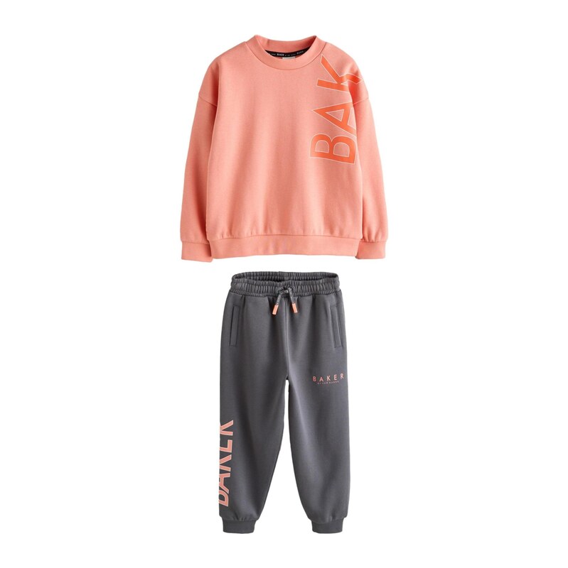 Baker by Ted Baker Joggingová souprava šedá / růžová / červená 115416533