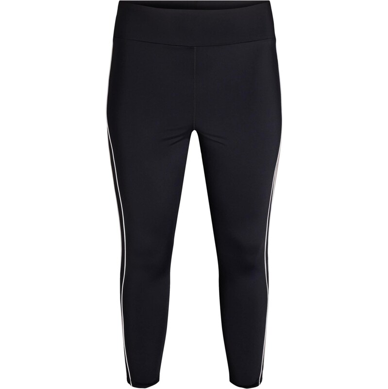 Active by Zizzi Sportovní kalhoty Ananna černá / bílá 115416670