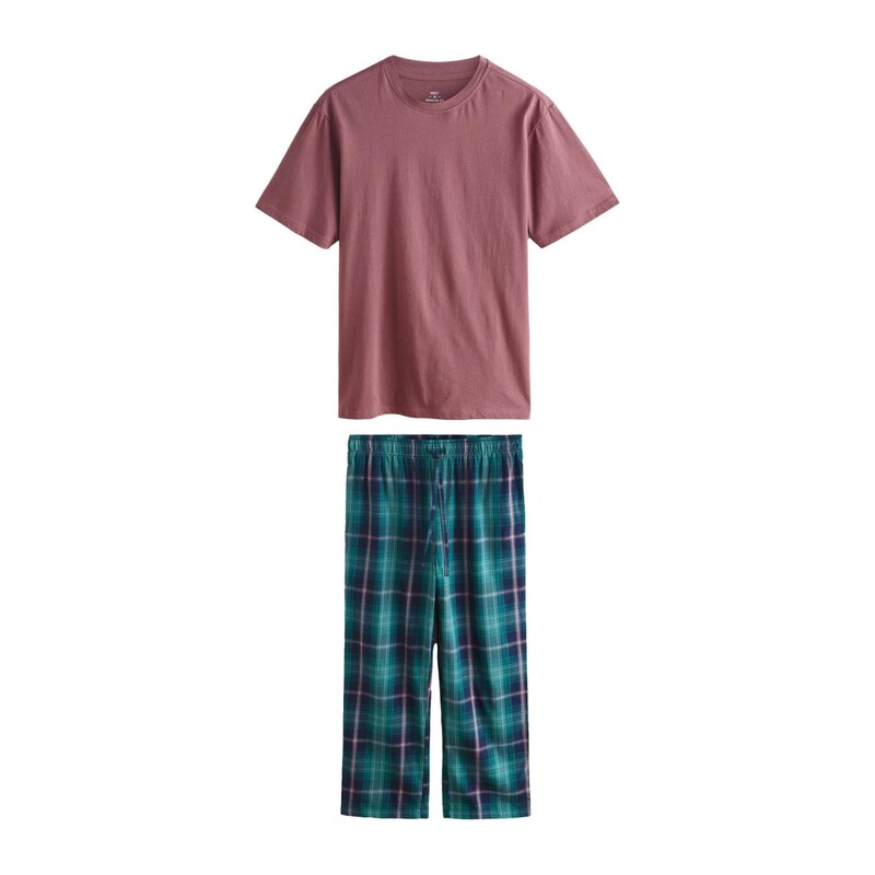 Next Pyžamo dlouhé námořnická modř / zelená / pink / magenta