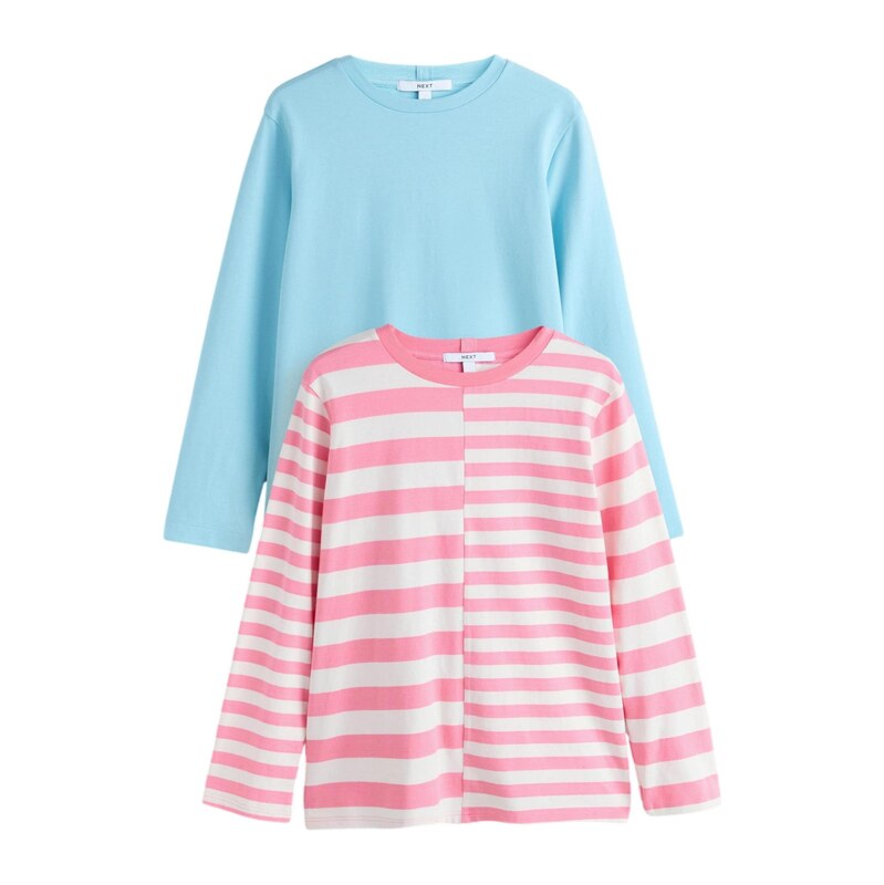 Next Tričko světlemodrá / pink / bílá