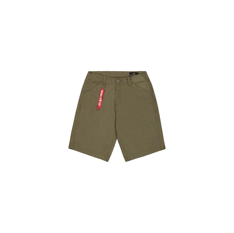 ALPHA INDUSTRIES Kalhoty P41 HBT Combat olivová / červená / bílá