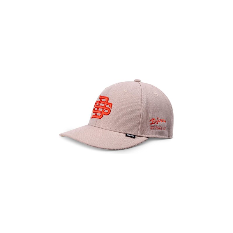 DJINNS Kšiltovka FineFine růže / oranžově červená