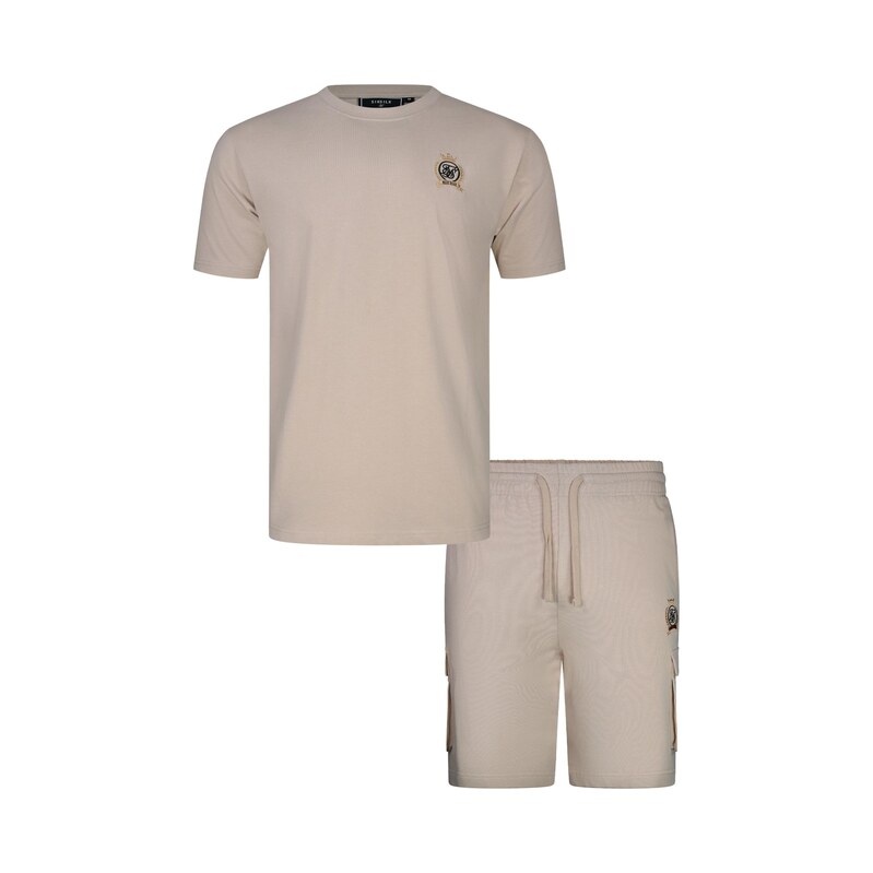 SikSilk Domácí oblečení béžová / zlatě žlutá / černá