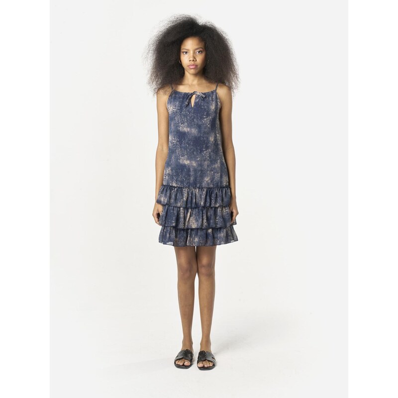 KOROSHI Šaty písková / marine modrá 115417705