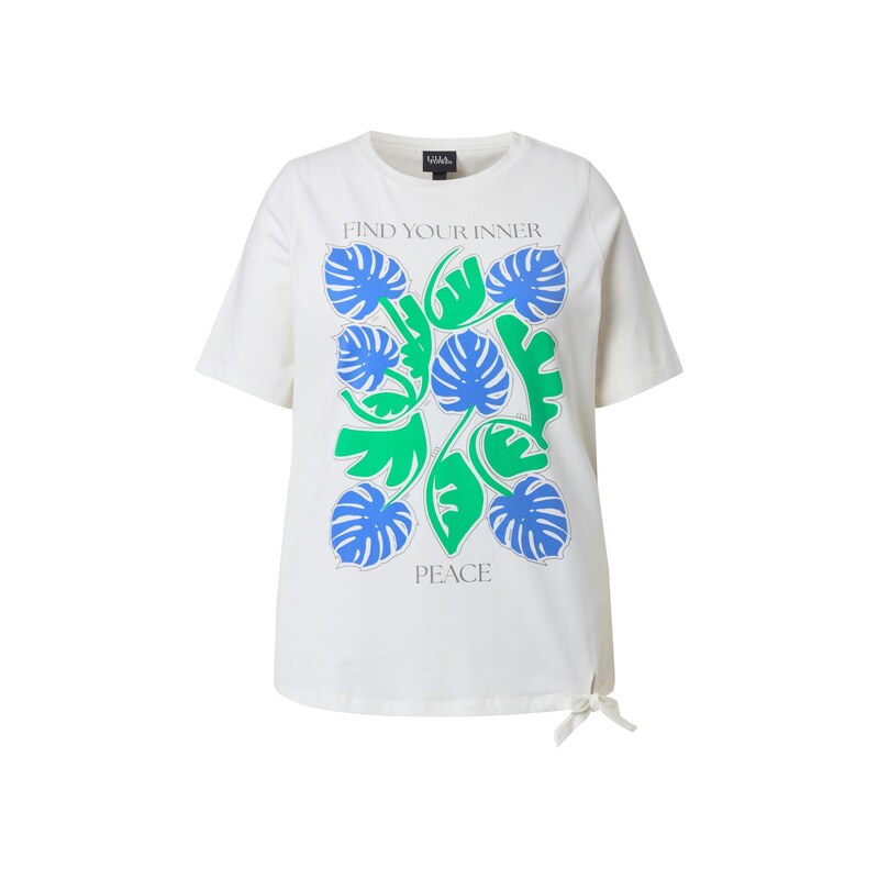 Ulla Popken Tričko azurová / stříbrně šedá / světle zelená / offwhite 115417925