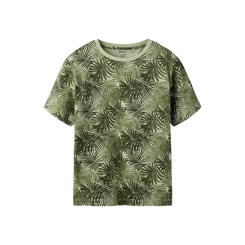 NAME IT Tričko NKMJAXON khaki / olivová / rákos